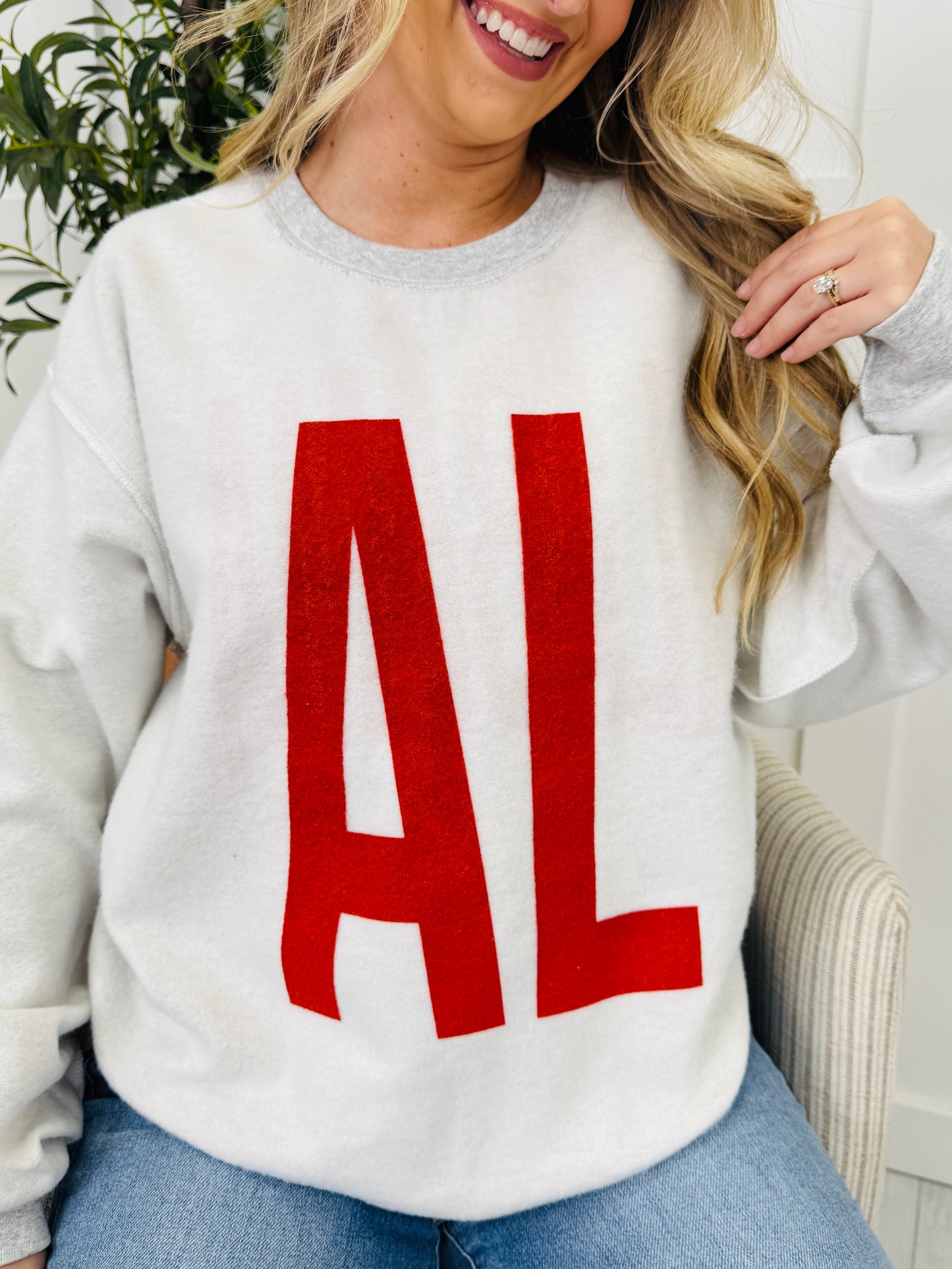 Alabama Reversible AL Graphic Crewneck Sweatshirt