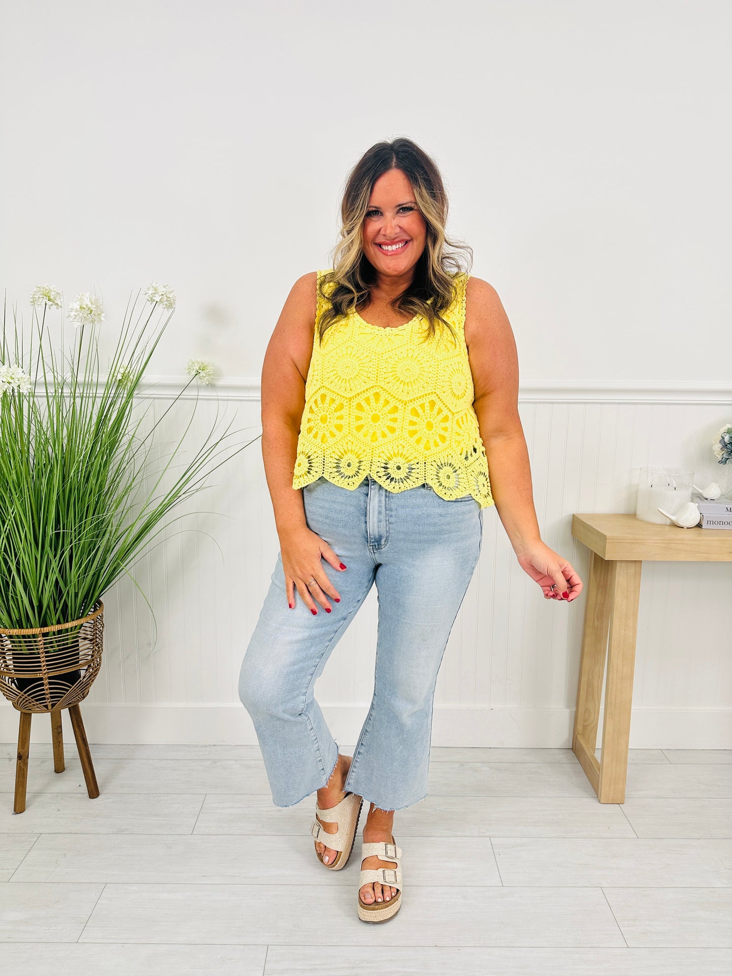 Crochet All Day Top In Multiple Colors