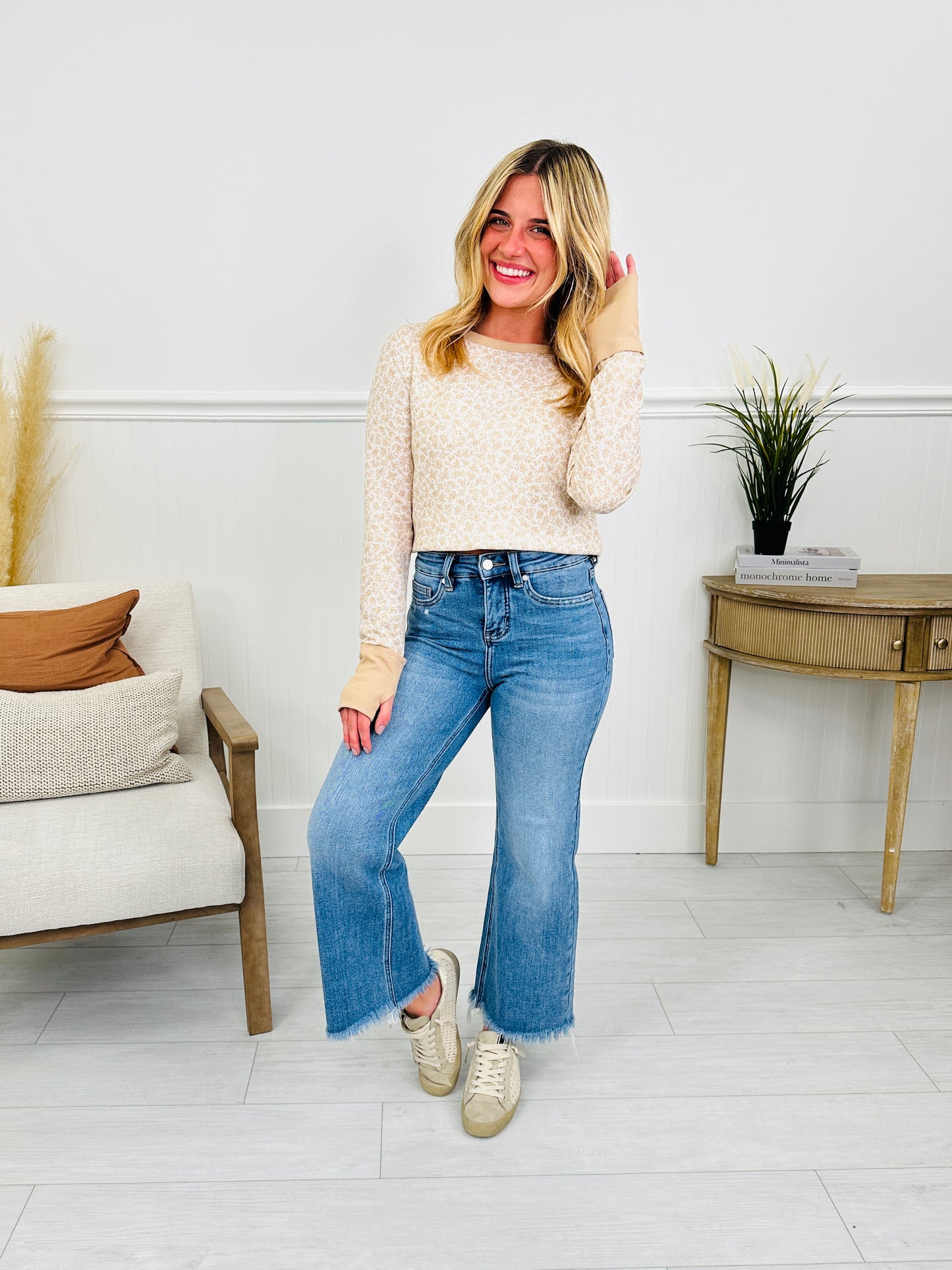 On The Go Tummy Control Wide Leg Jeans