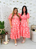 Sunday in Petals Dress In Coral