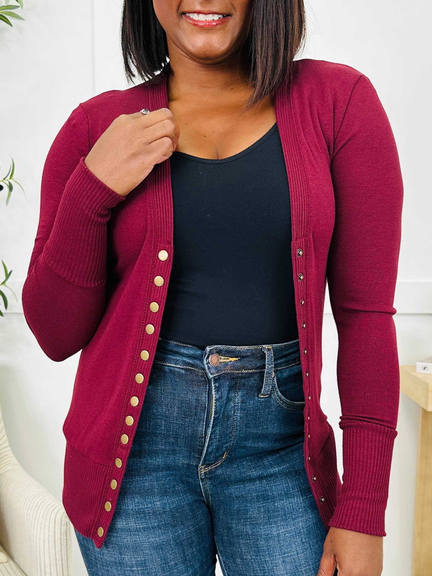 Snap Decision Cardigan- Multiple Colors!
