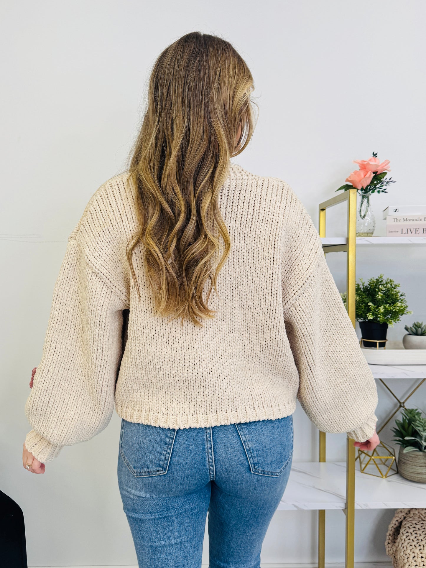 Cozy Patch Cardigan