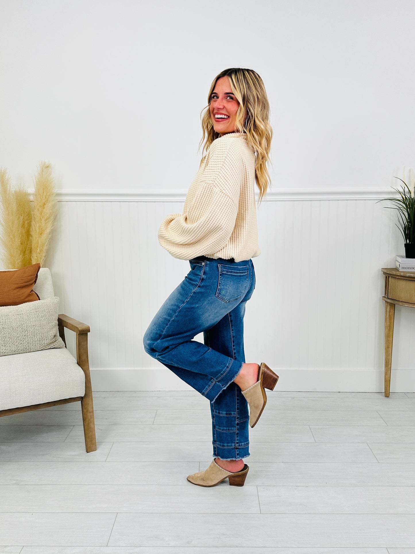 Be Basic Barrel Jeans with Tummy Control