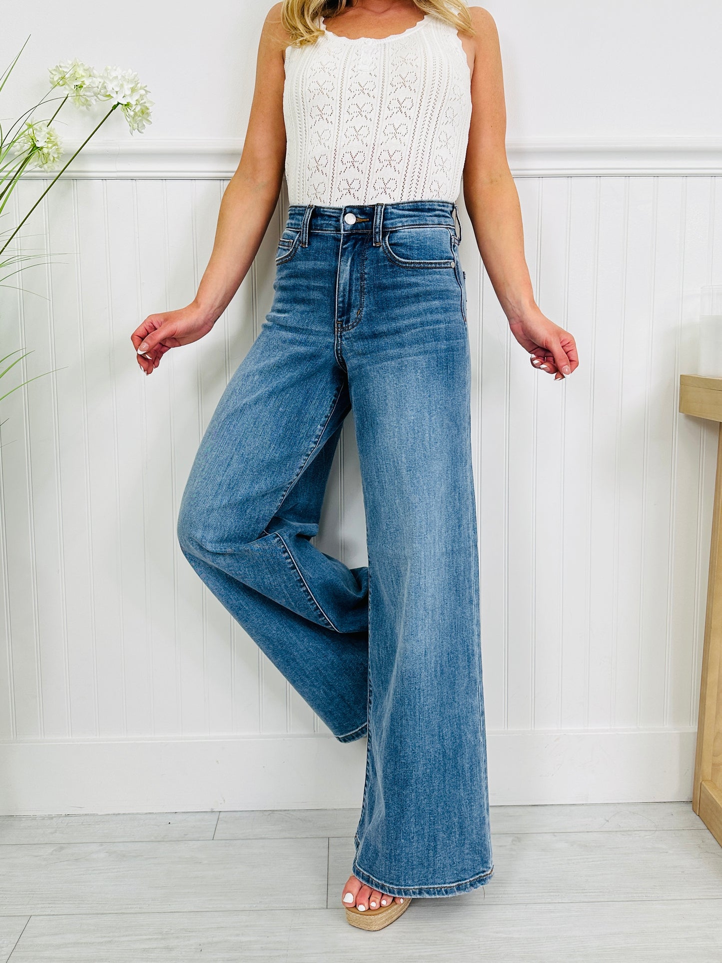 Judy Blue Polished in Palazzo Jeans
