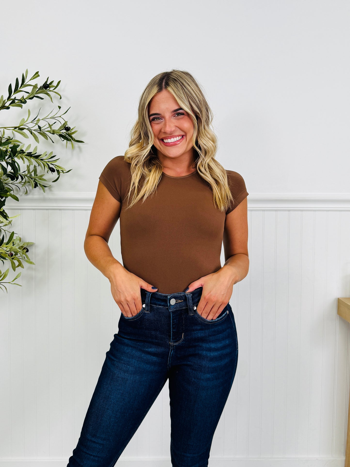 Simple But Stylish Short Sleeve Shapewear In Multiple Colors
