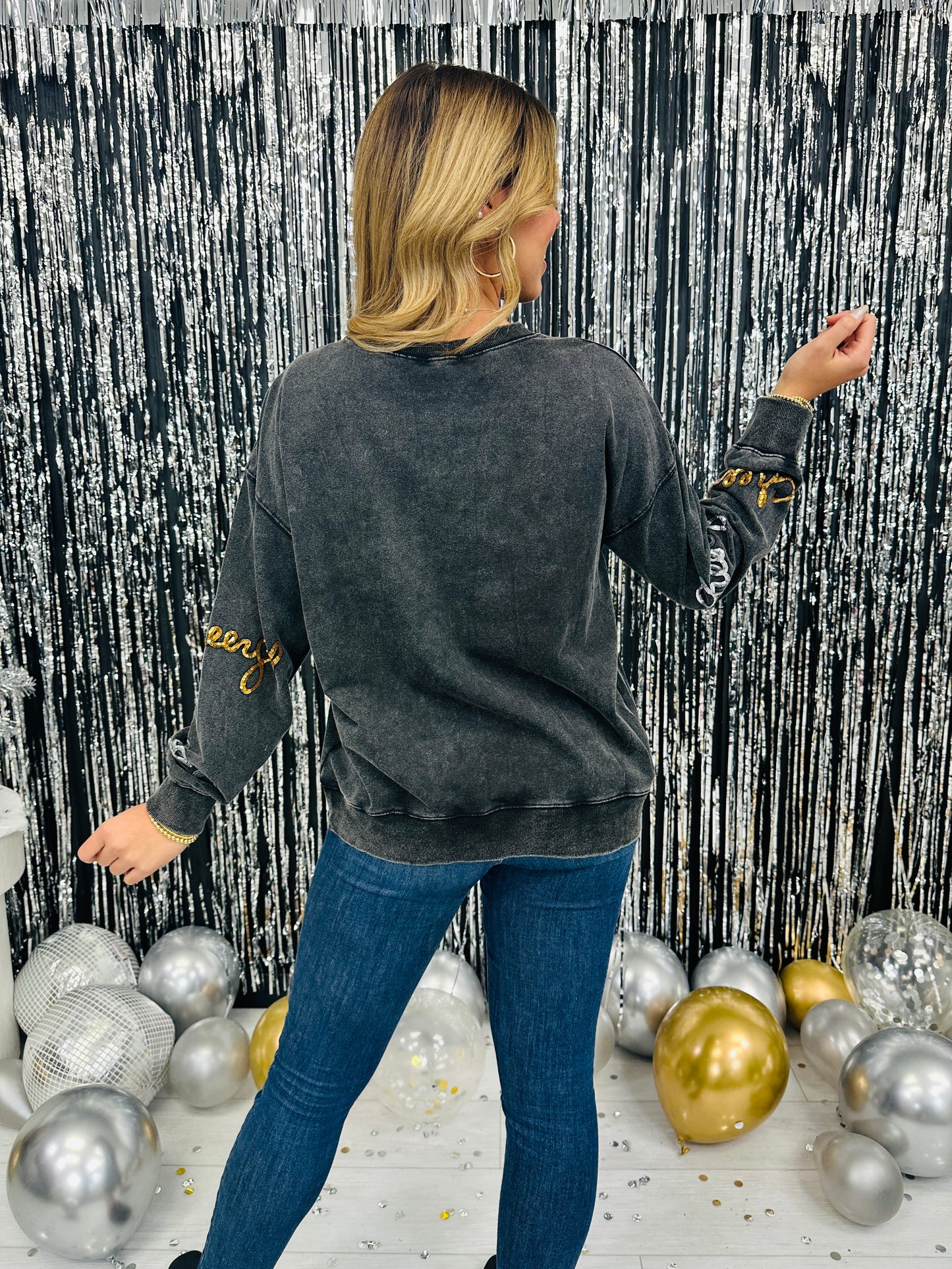 REG/CURVY Sparkling Cheers Sweatshirt- Multiple Colors!