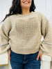 Heart To Heart Sweater In Latte