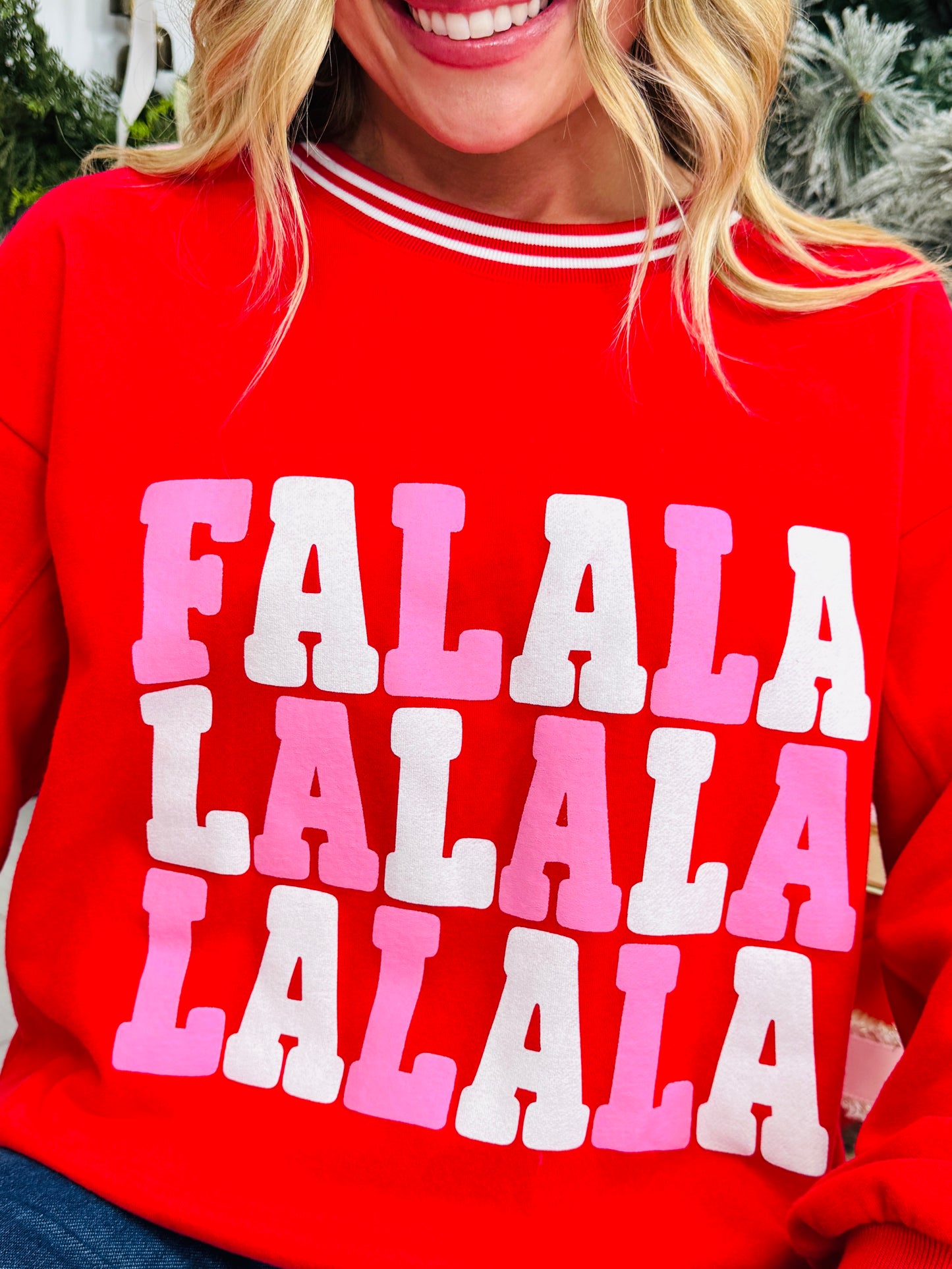 Fa La La Forever Graphic Crewneck Sweatshirt