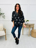 Black & Bloom Top