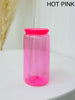 Clear Plastic Cup- Multiple Colors!