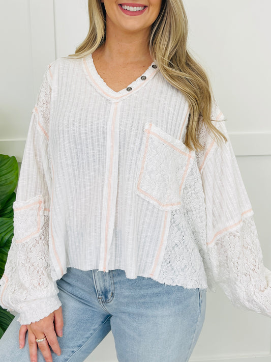 Worn Like a Thought Top In Off White