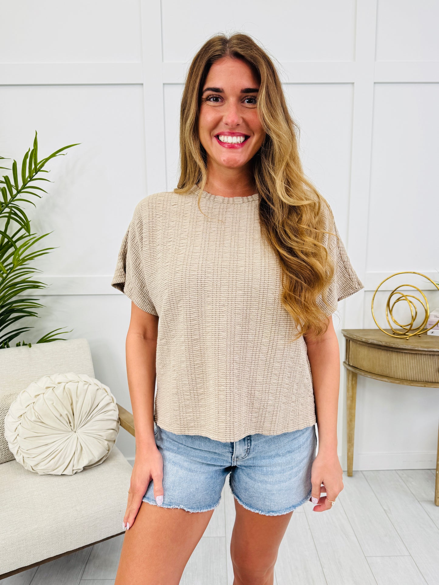 Woven Ease Top