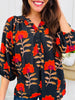 Midnight Blooms Top