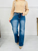 Just Four You Tummy Control Wide Leg Jeans in Four Inseams