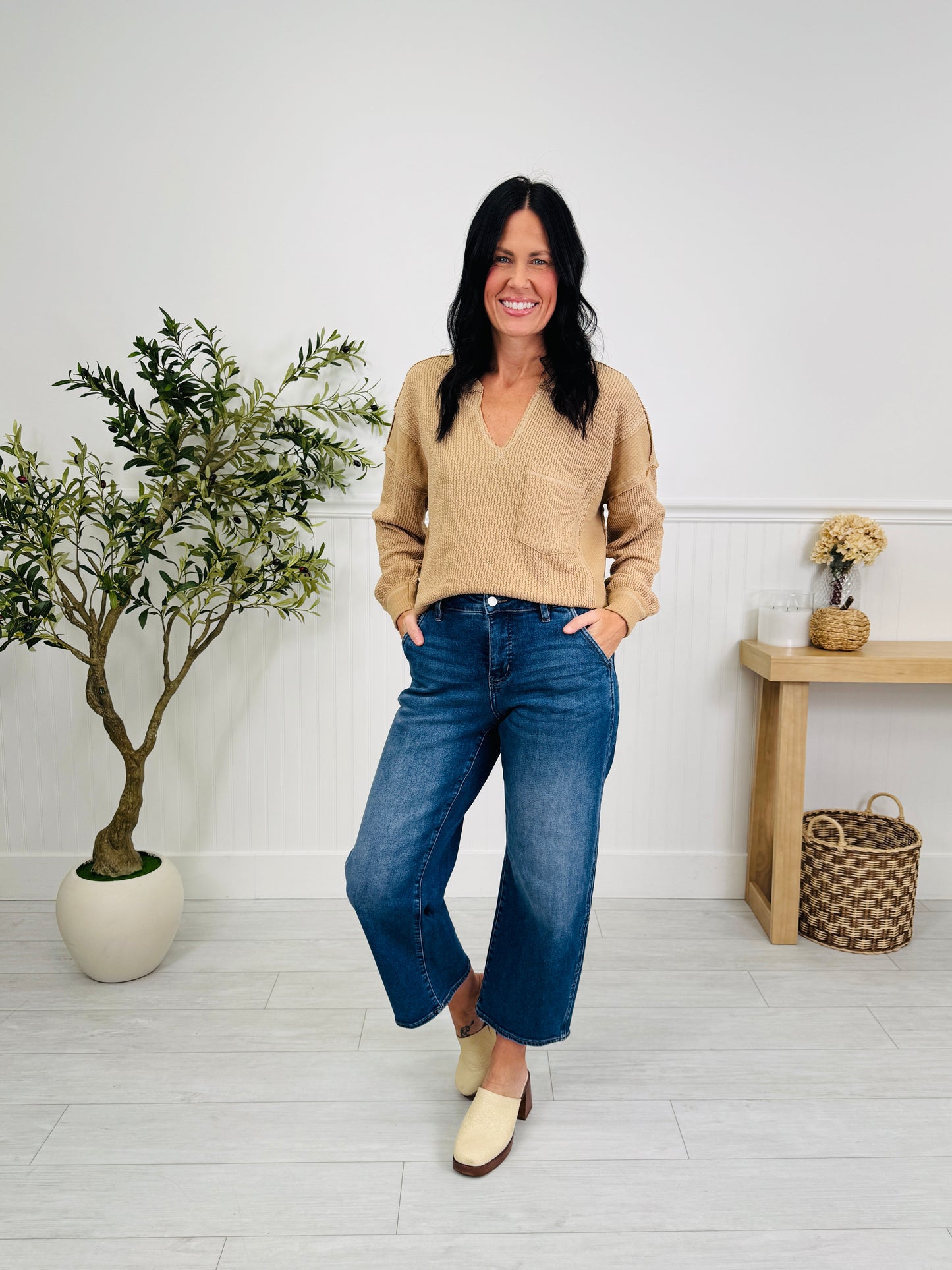 Style In Session Tummy Control Slim Barrel Jeans