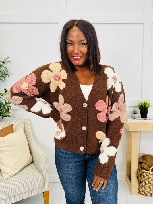 Season’s Stitch Cardigan in Brown