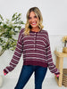 Fine Line Top In Wine