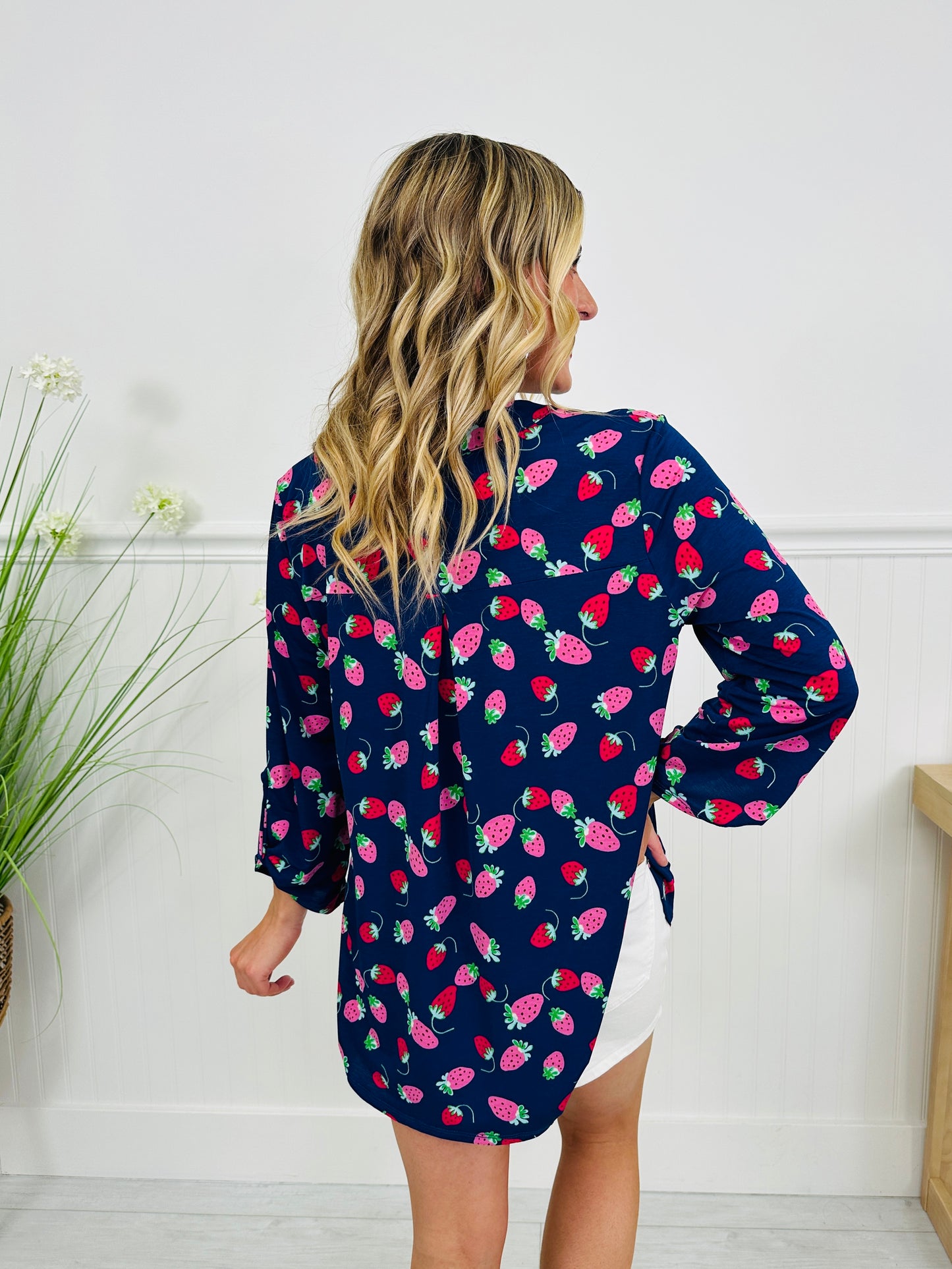 Sweet Like Spring Top in Plant City Print