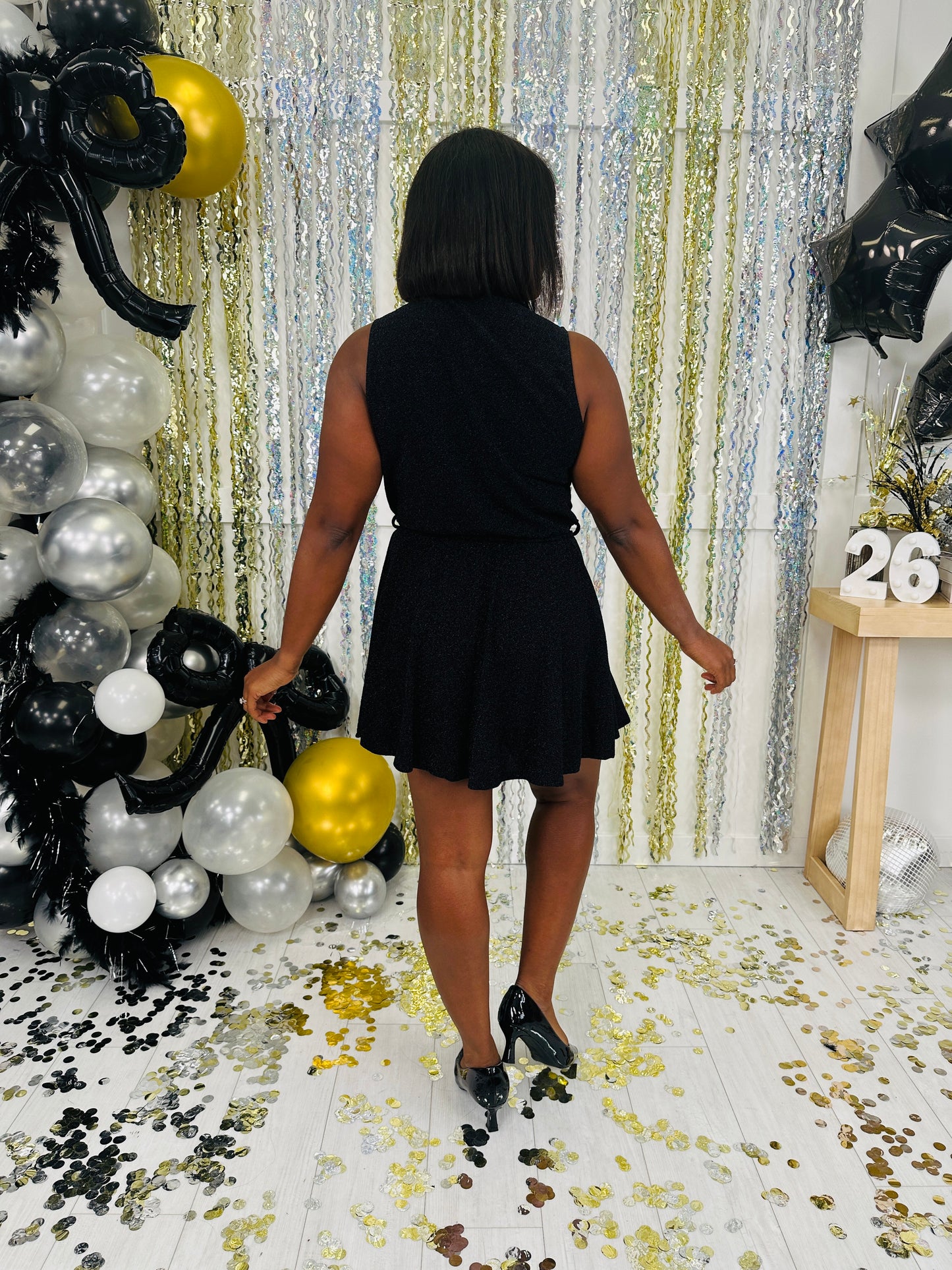 Time Of The Season Romper In Black