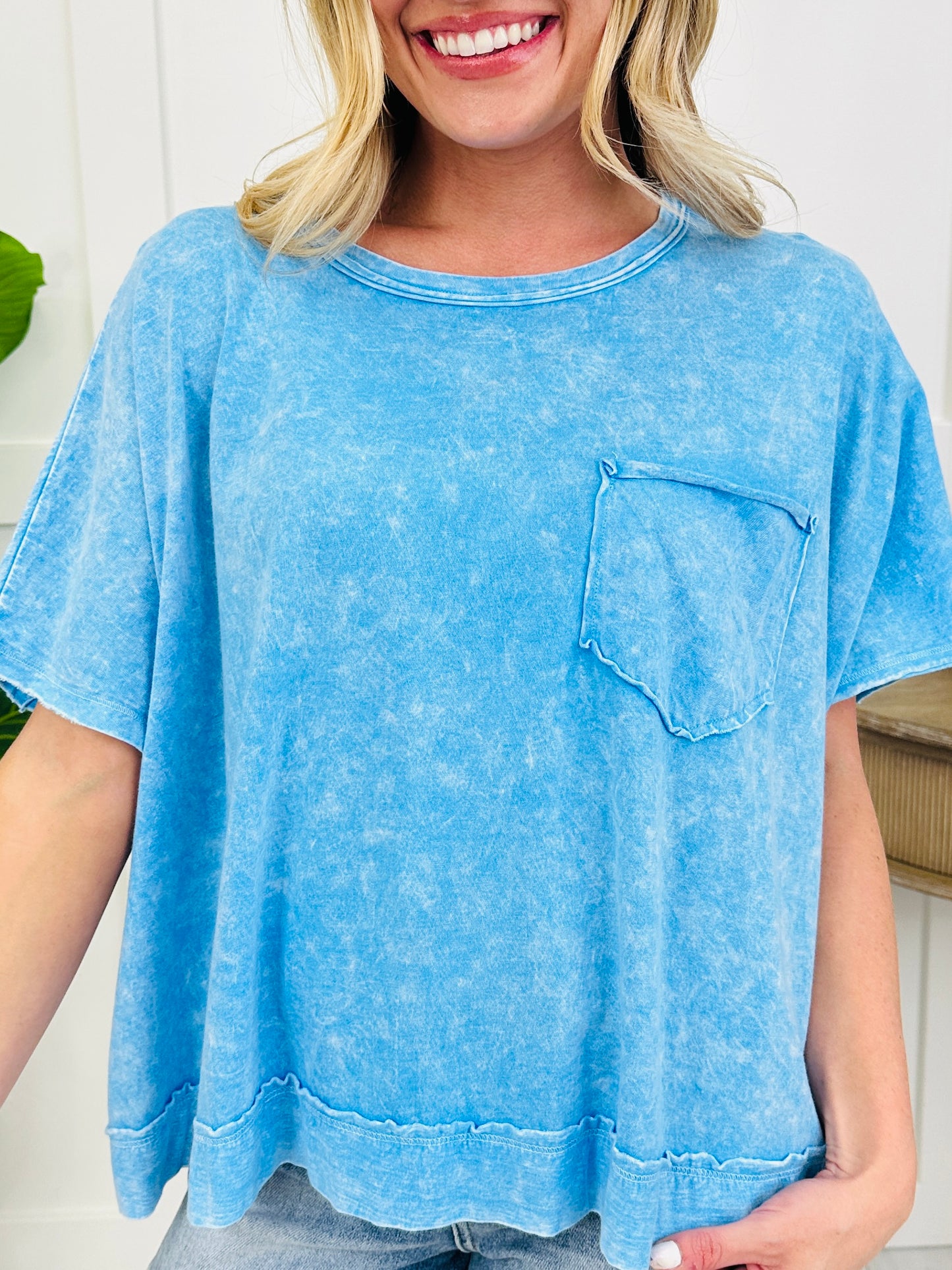 Faded Flirt Top In Multiple Colors
