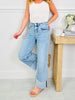 Right on Time Tummy Control Wide Leg Cropped Jeans