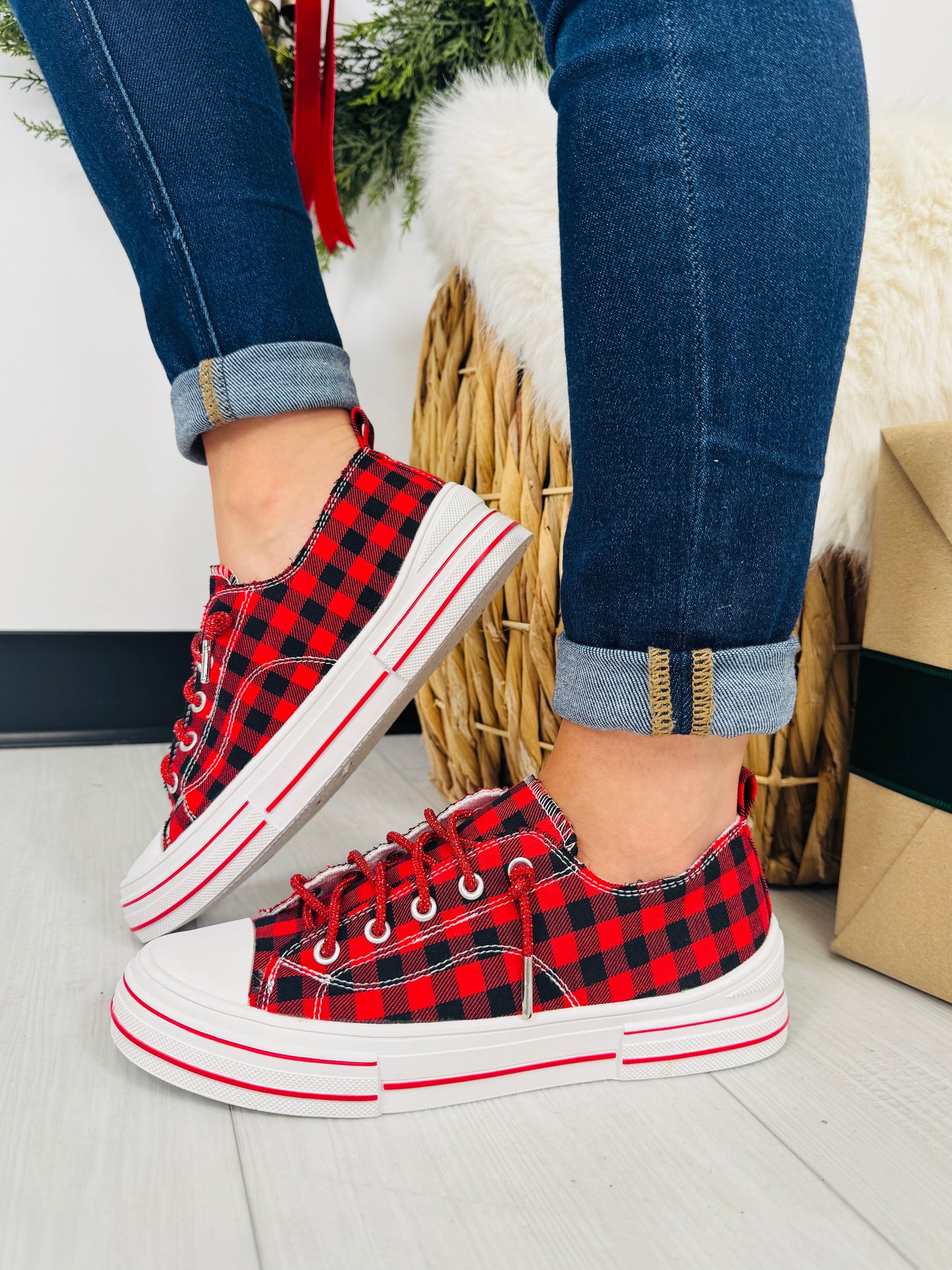 Plaid Perfection Sneakers
