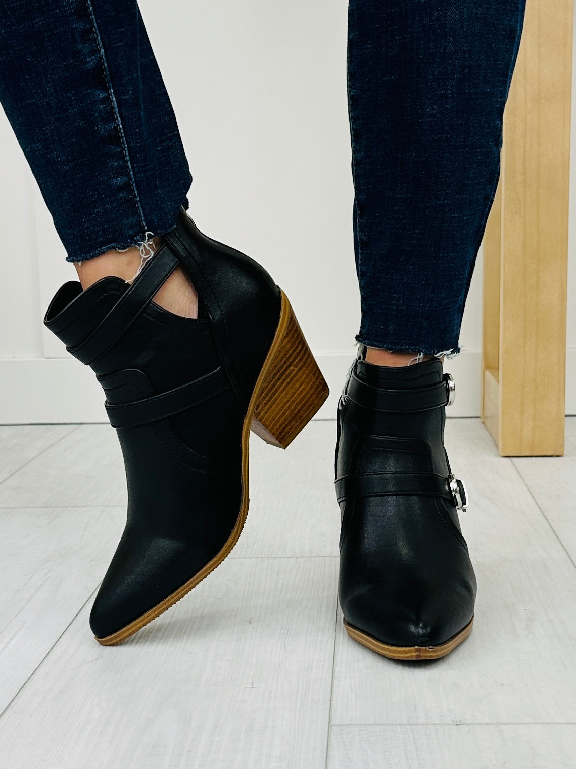 Dig In Your Heels Booties In Black