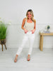 Judy Blue Perfect Match White Double Cuff Boyfriend Jeans in Reg/Curvy