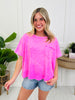 Faded Flirt Top In Multiple Colors