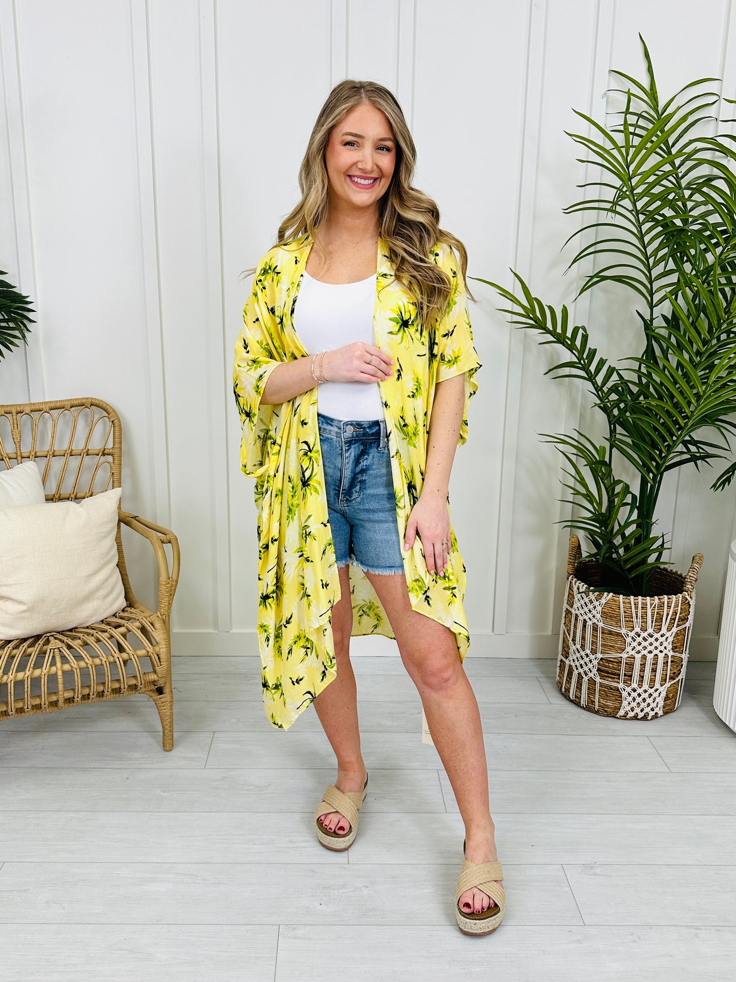 Island Breeze Kimono in Yellow