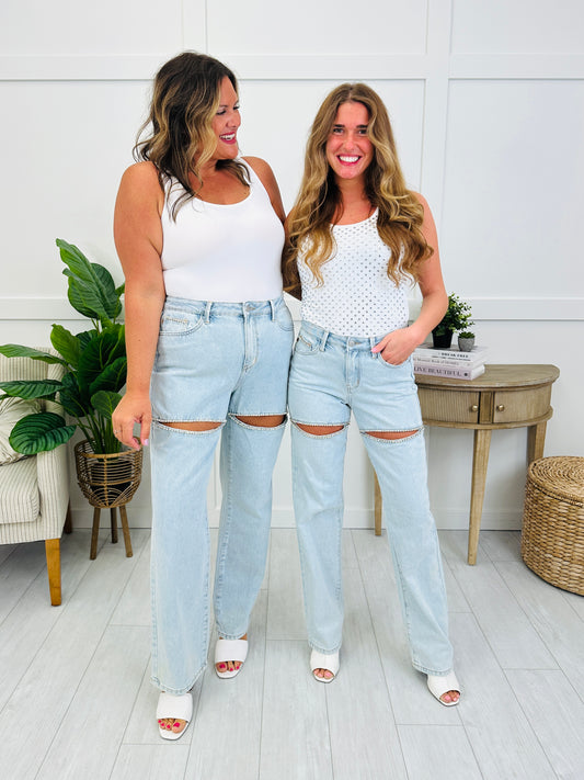 Judy Blue Dazzle Me Rigid Magic Straight Leg Jeans