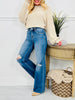 By Your Side Wide Leg Tummy Control Jeans
