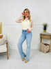 Feeling Brand New Slim Wide Leg Tummy Control Jeans