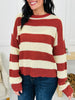 Stay In Stride Sweater in Red Bean