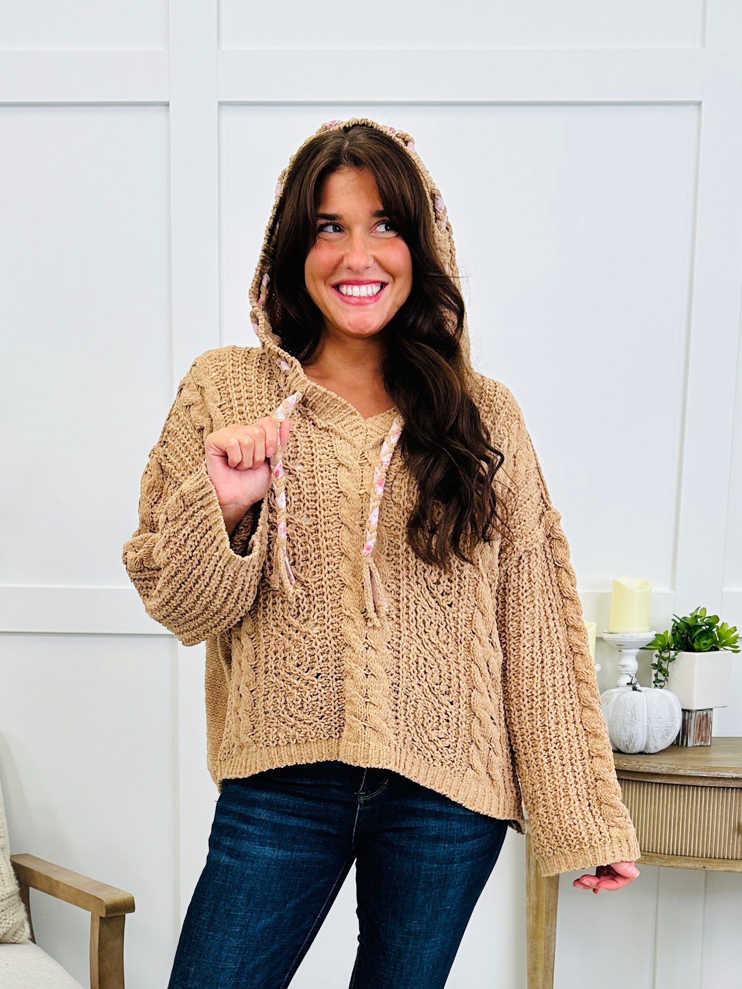 Fireside Cabernet Pullover Sweater In Caramel