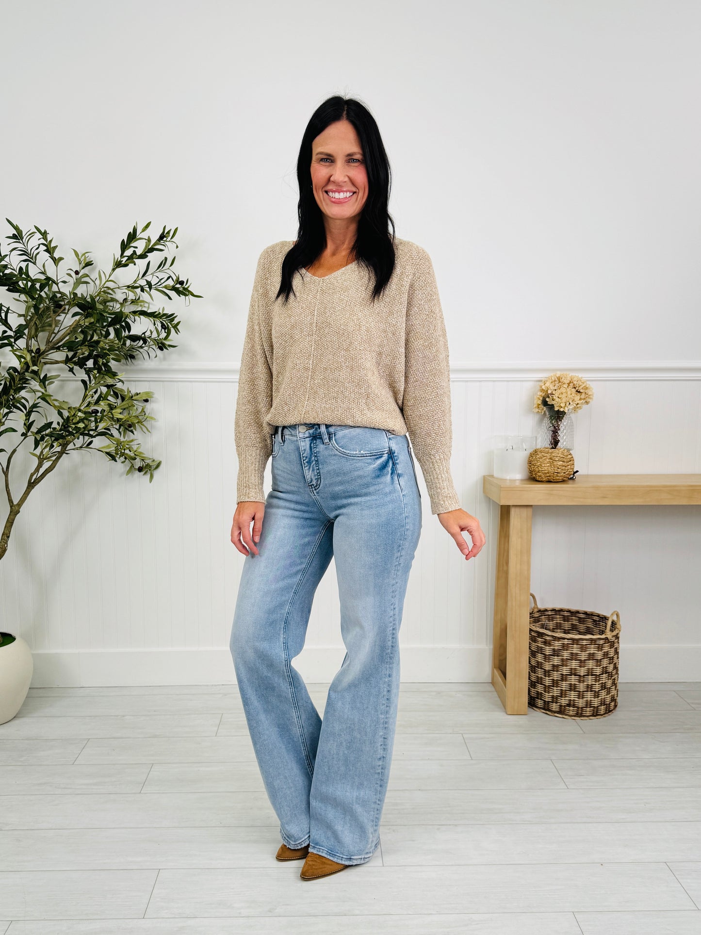 Your Best Side Wide Leg Tummy Control Jeans in Multiple Inseams