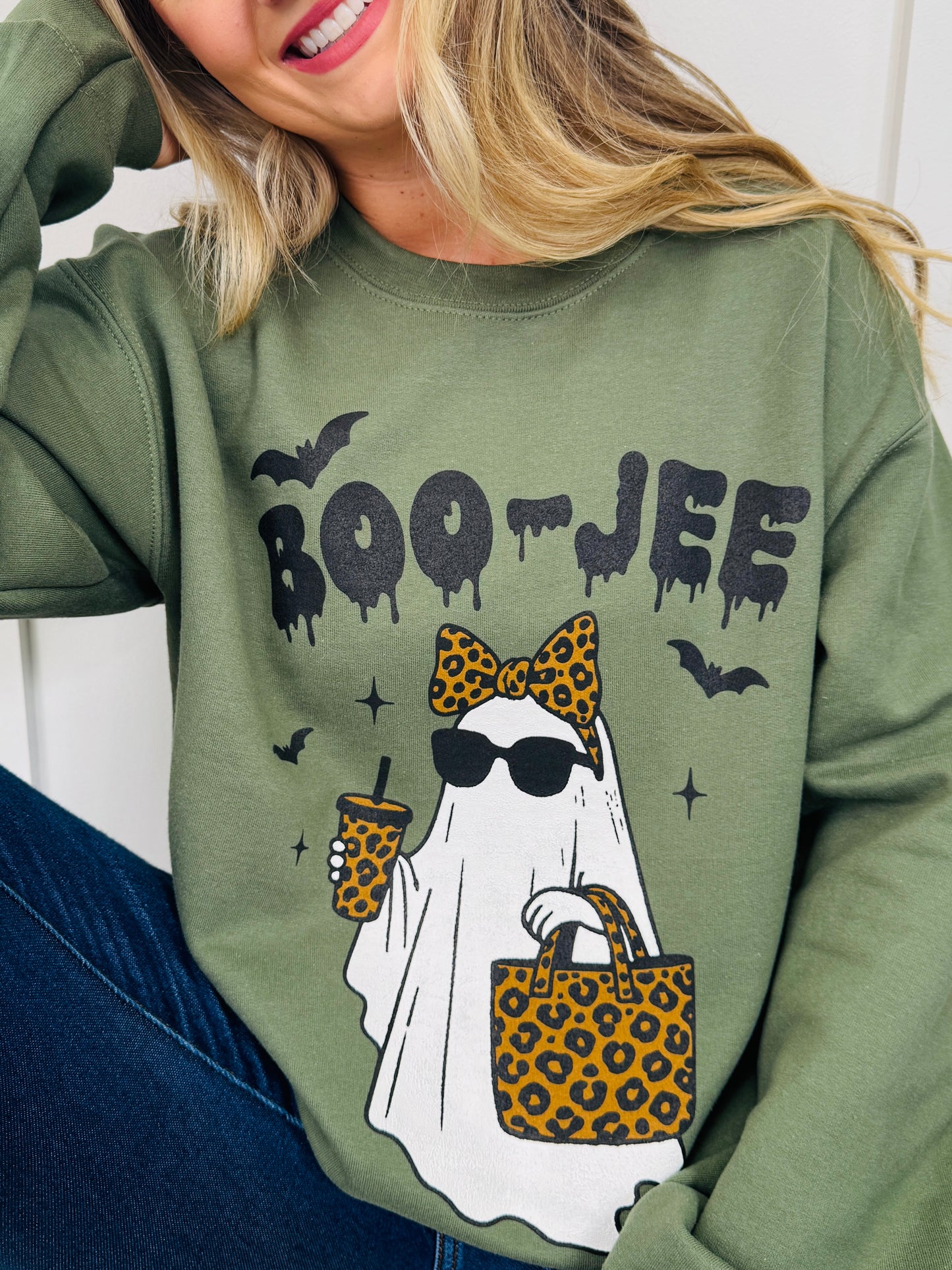 Boo-Jee Graphic Crewneck Sweatshirt - Multiple Colors!