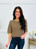 Falling Into Fall Top In Olive