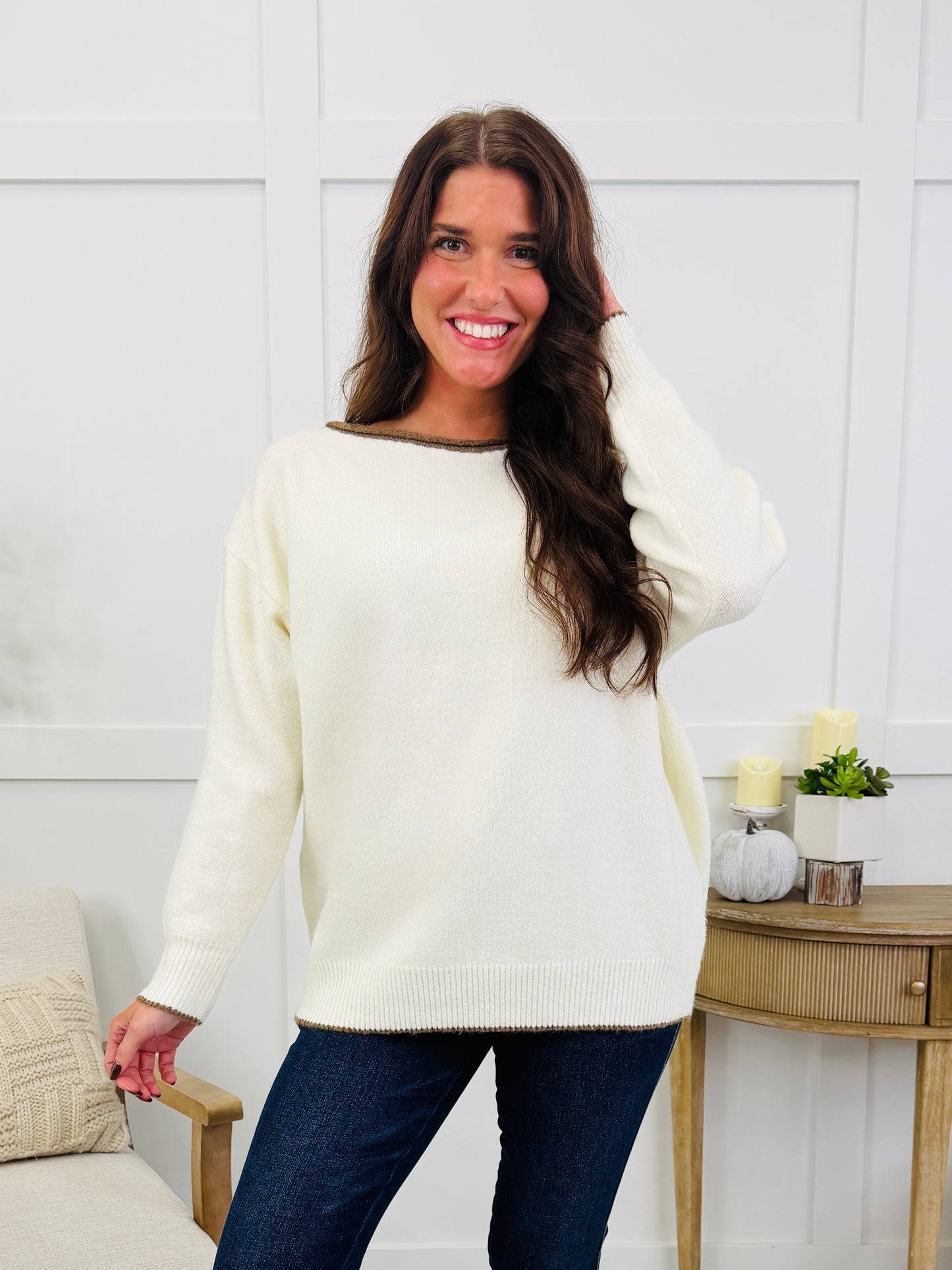 Free Range Sweater In Ivory