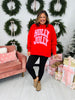In My Holly Jolly Era Mock Neck Graphic Sweatshirt