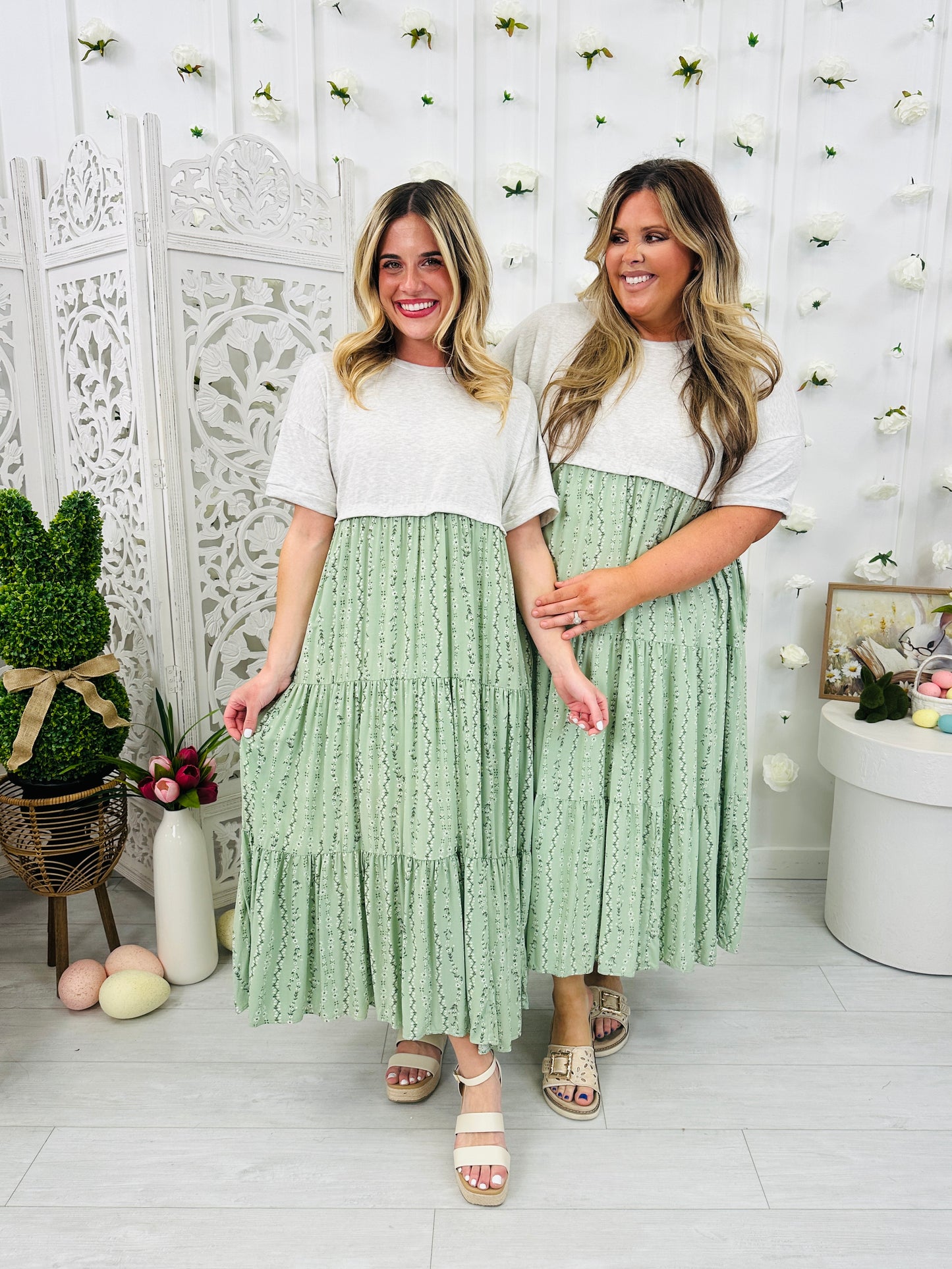 Meadow Mist Dress In Sage