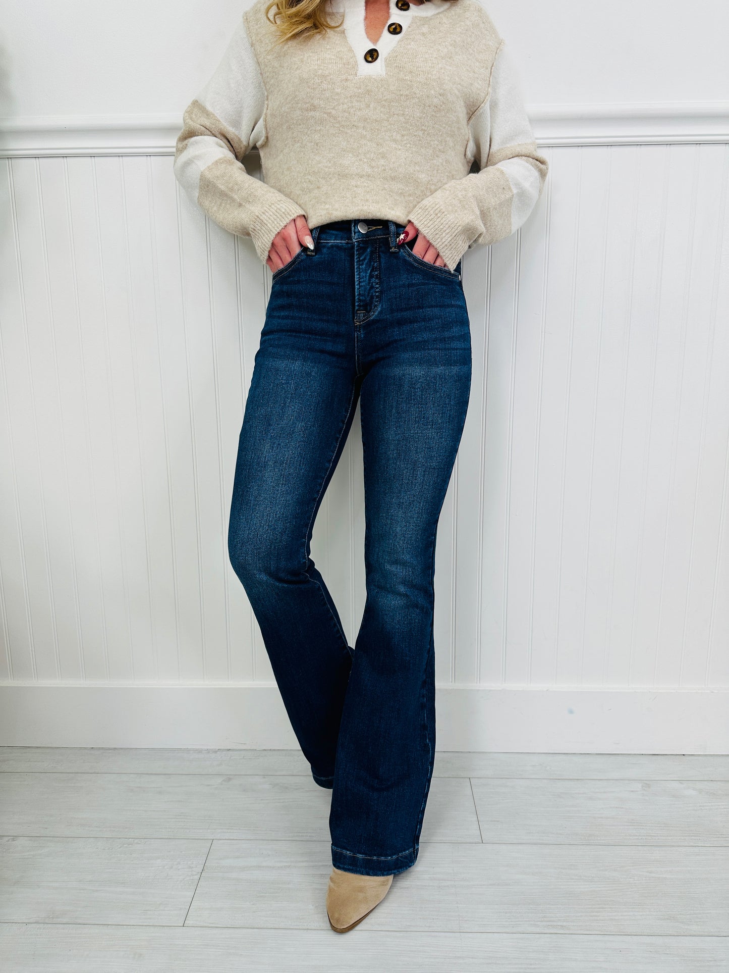 Feeling Good Tummy Control Bootcut Jeans