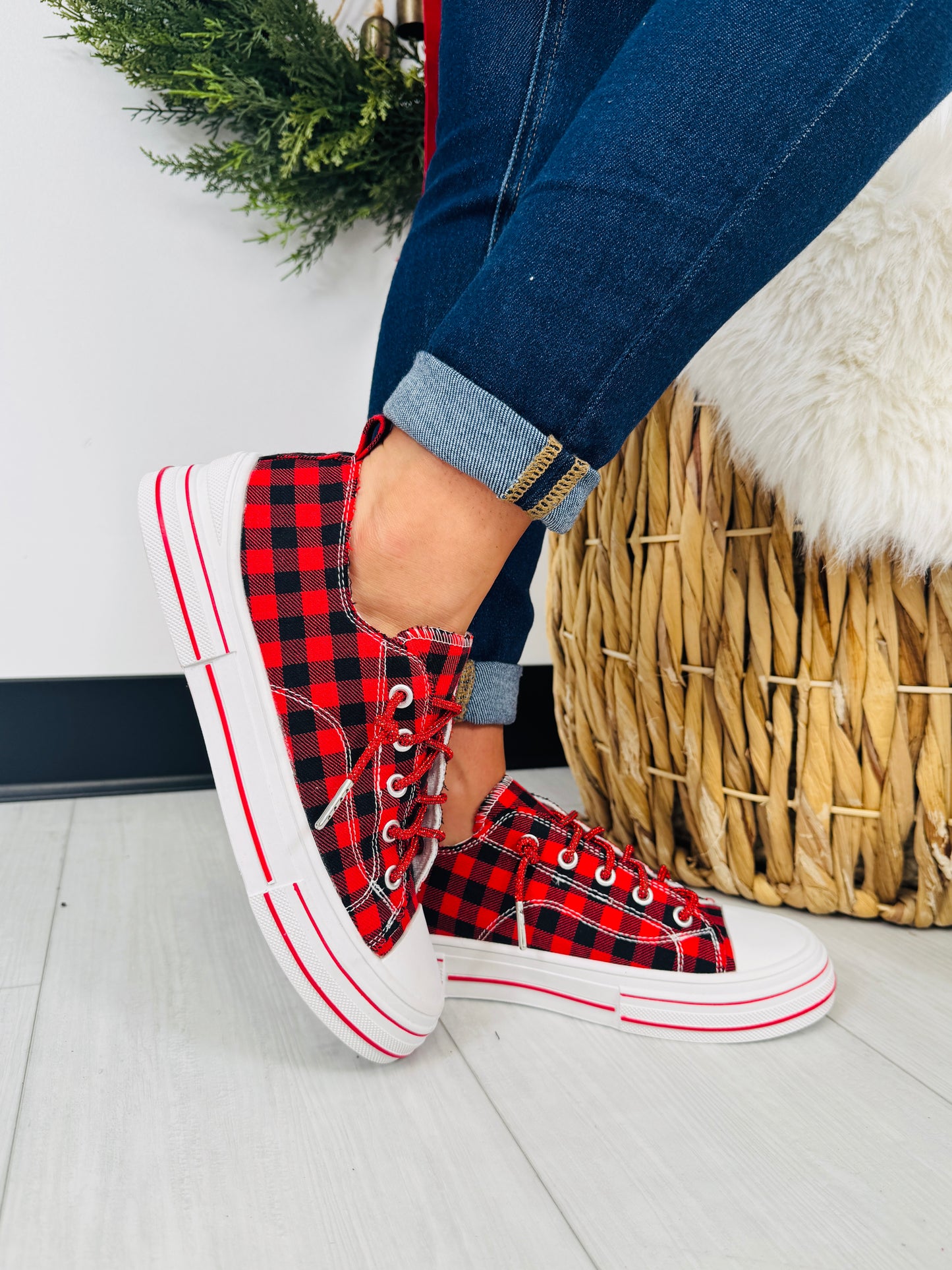 Plaid Perfection Sneakers