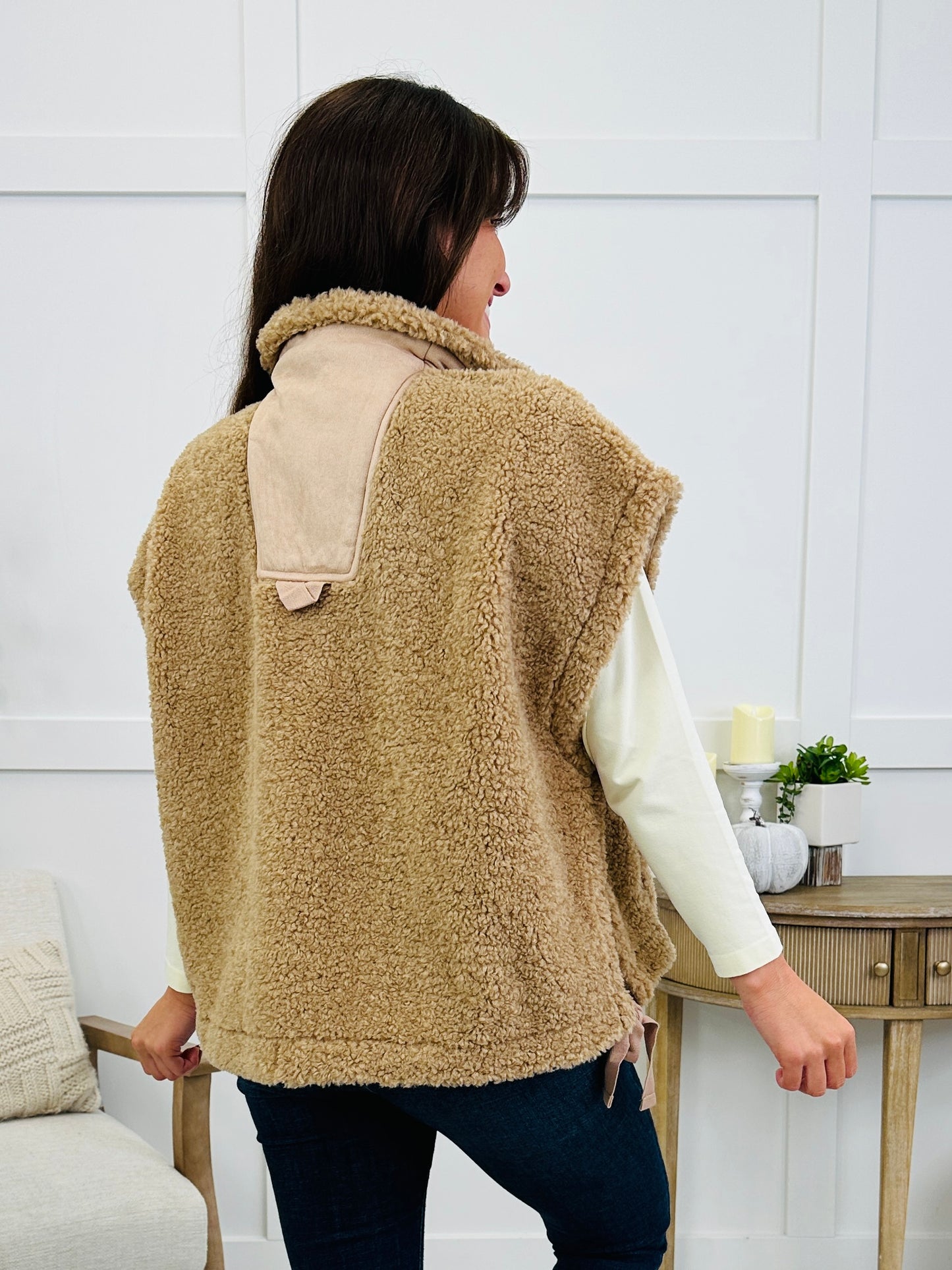 Warmline Layer Vest In Caramel