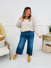 Fall After All Tummy Control Wide Leg Cropped Jeans