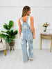 Laced Patchwork Overalls