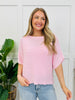 After Hours Knit Top In Washed Rose