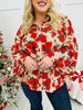 REG/CURVY Holiday Blossoms Top