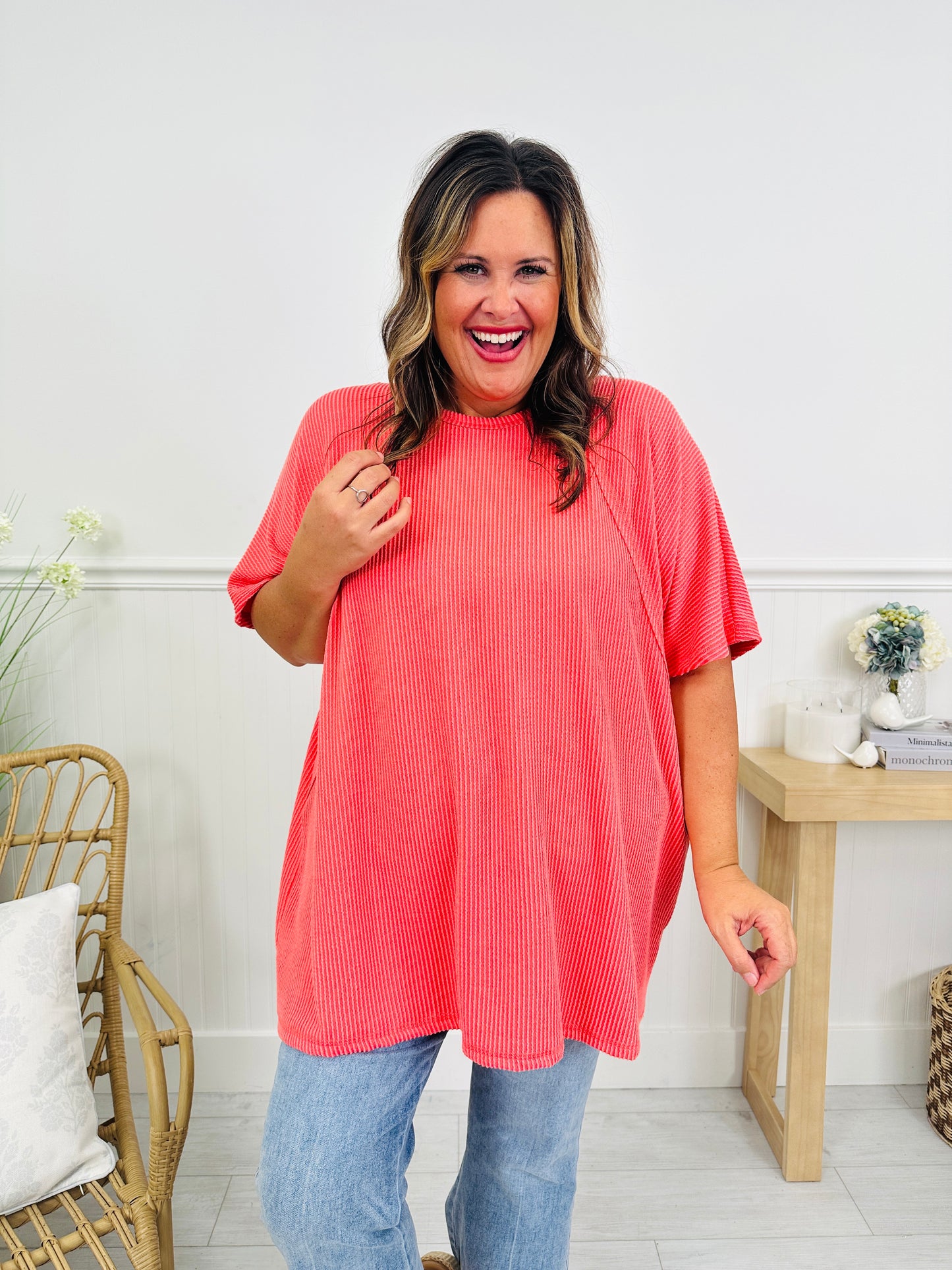 Pop of Color Top in Multiple Colors