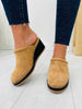 Sliding Into Style Mules In Camel Suede